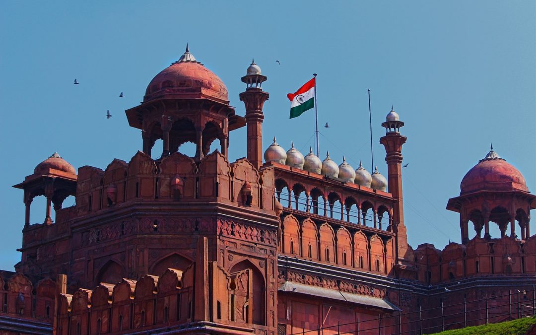 The famous Red Fort of India