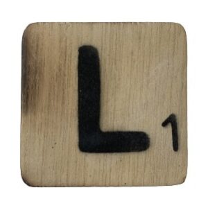 Scrabble Letter L - Naturel