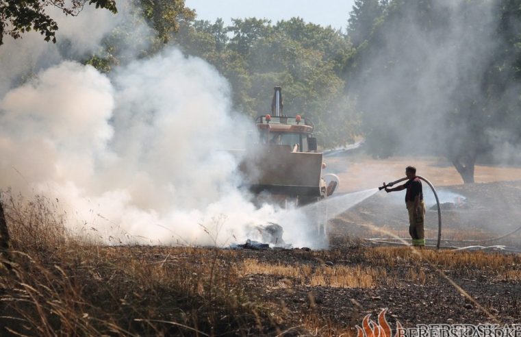 24/07-18 Voldsom markbrand, Fuglrisvej Brædstrup