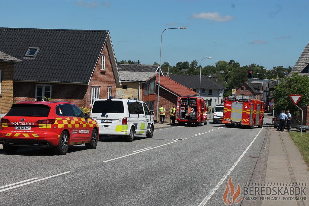 16/06-21 Bygningsbrand villa rækkehus på Vestbirkvej i Østbirk