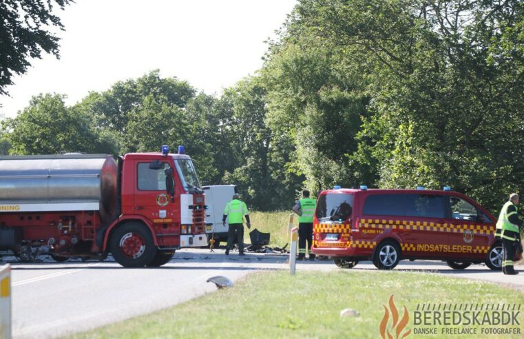 28/06-21 Alvorligt færdselsuheld på Grønhøj Skivevej ved Hjortedalen, Grønhøj