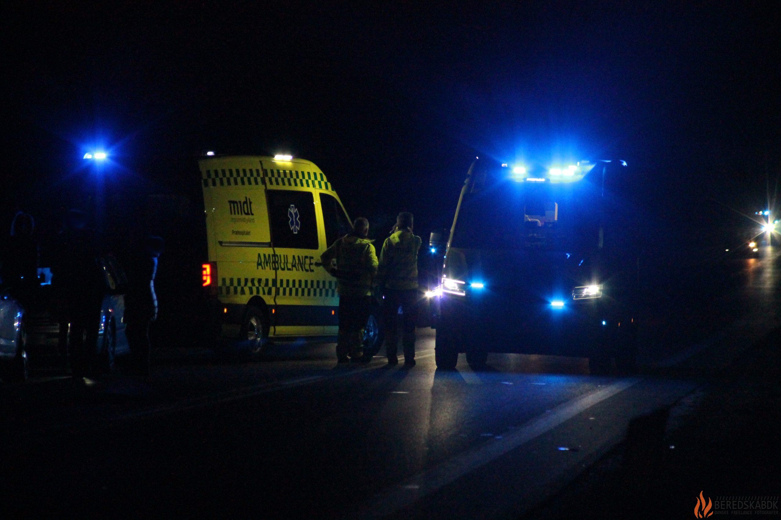 09/02-22 Færdselsuheld med 2 biler på Horsensvej ved Brædstrup