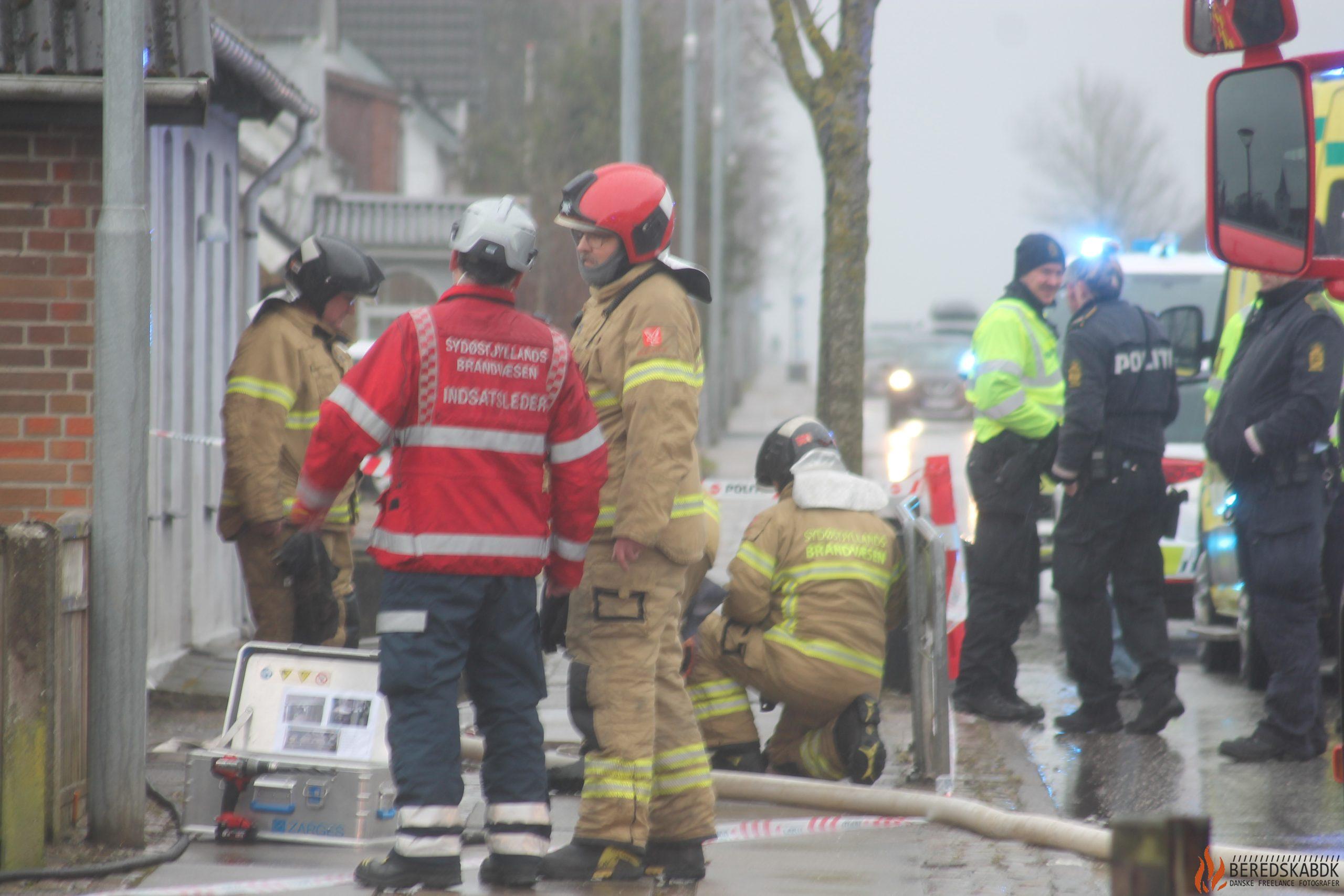 20/02-22 Brandvæsnet kaldt til brand på kirkegade i Østbirk