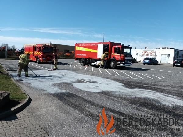 19/04-22 Mindre forurening på Vrøndingvej ved Lund i Horsens