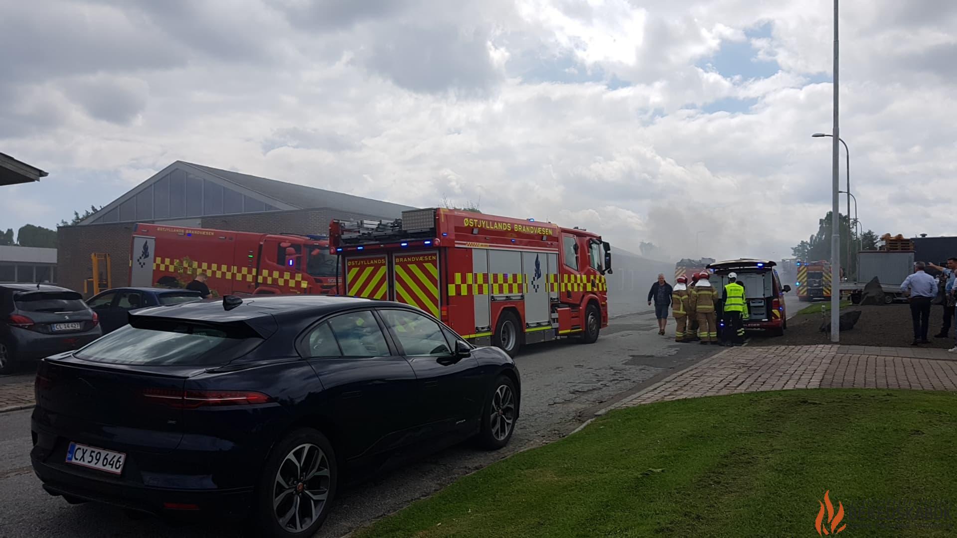 10/06-22 Brandvæsnet til stedet på sindalsvej i 8240 Risskov