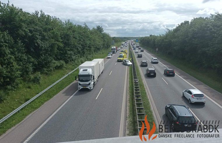 15/06-22 Uheld på E45 Østjyske Motorvej, fra Vejle mod Horsens mellem Horsens S