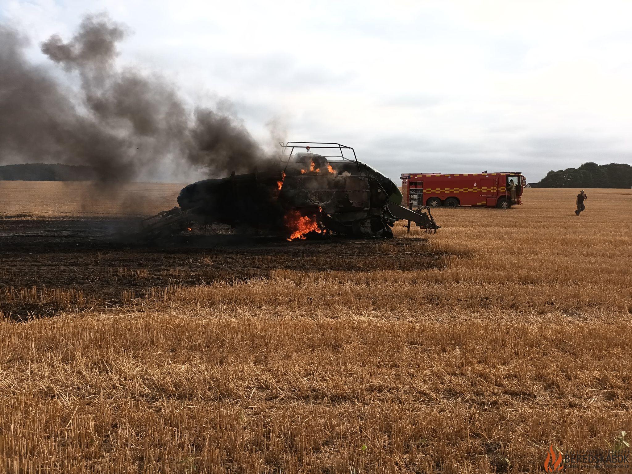 21/07-22 Brand i landbrugsredskab på Kodamvej i Tørring