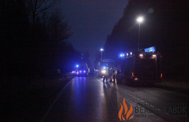 09/12-22 Alvorligt færdselsuheld på A13 Viborg Hovedvej nord for Hjøllund