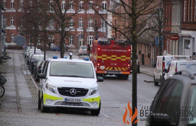 17/02-23 Politi og Brand kaldt til Frederiksgade i Horsens