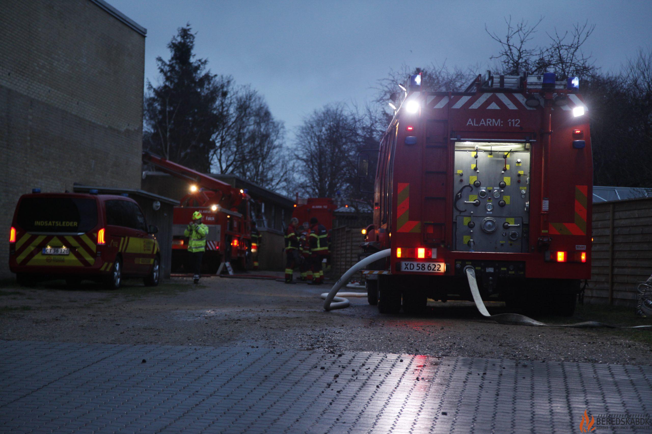 18/02-23 Brand ved UngdomsSkole på Vestergade i Ejstrupholm