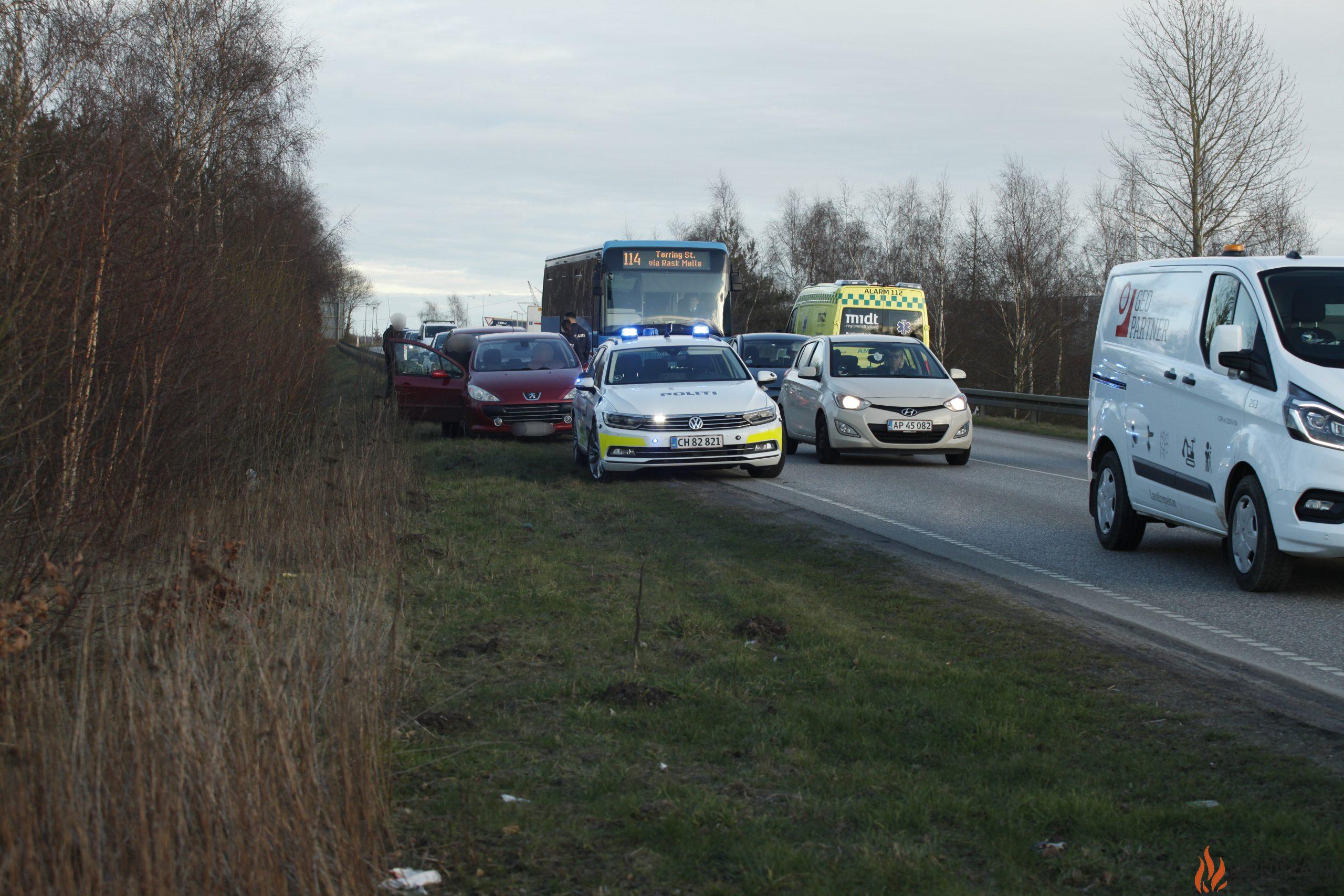 27/02-23 Færdselsuheld ved Silkeborgvej i Lund ved Horsens