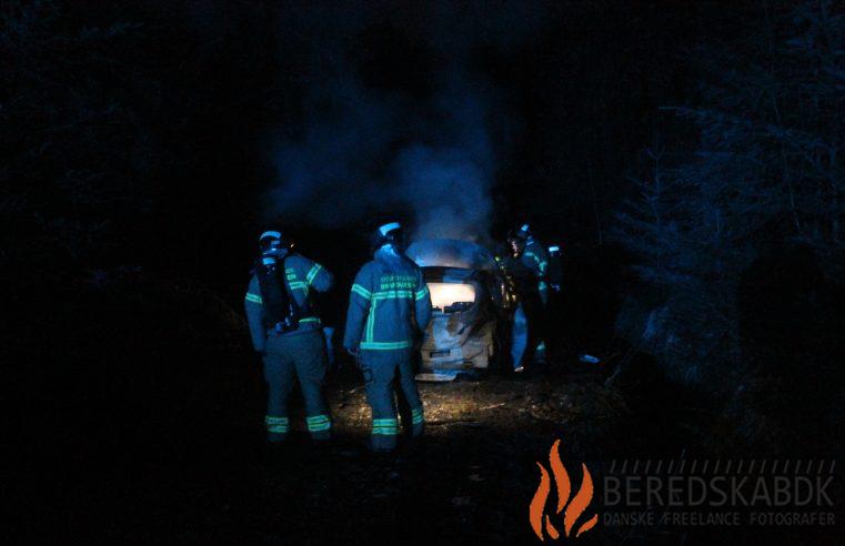 16/04-23 Brand I bil på Silkeborgvej ved Brædstrup