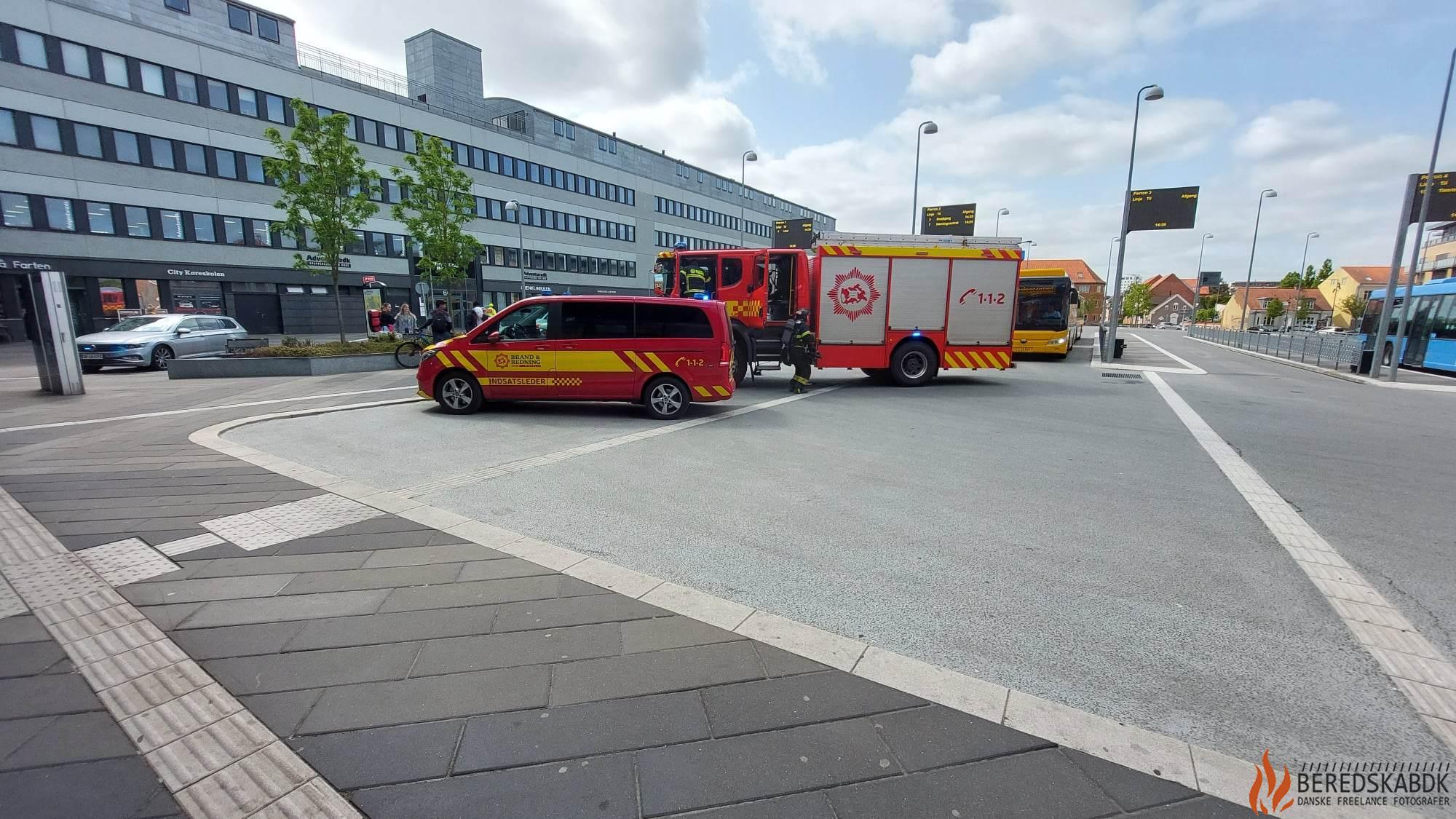 26/05-23 Brandvæsnet tilkaldt til banegårdspladsen i 7400 herning