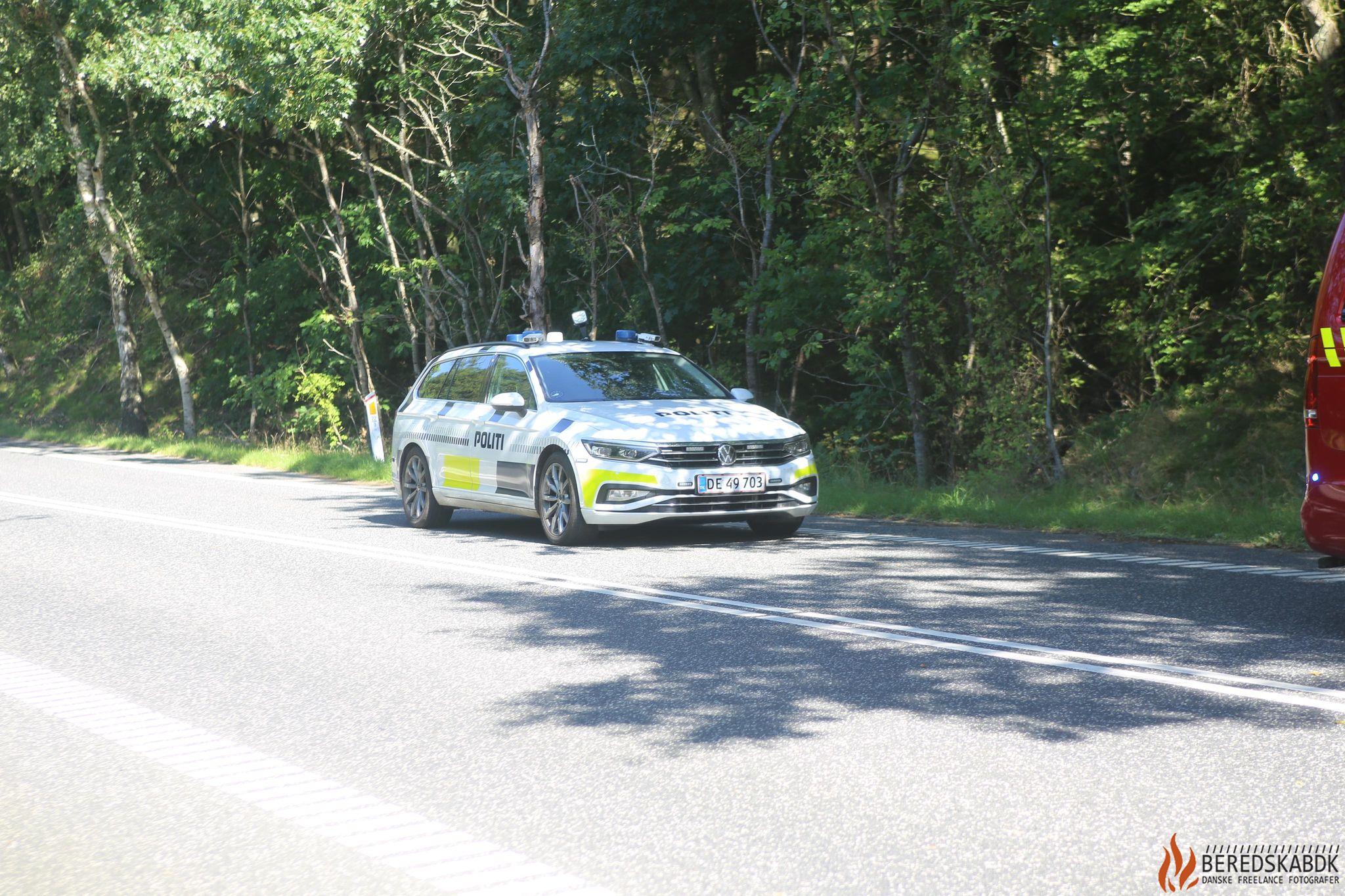 13/08-24 Motorcykelulykke i Smørum: Politiet på stede