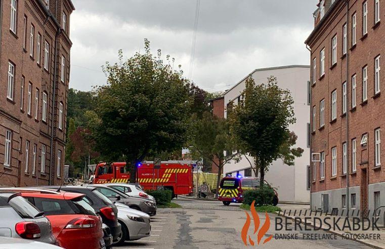 20/10-23 Brandvæsnet til stede på Sennelsgade i Randers C