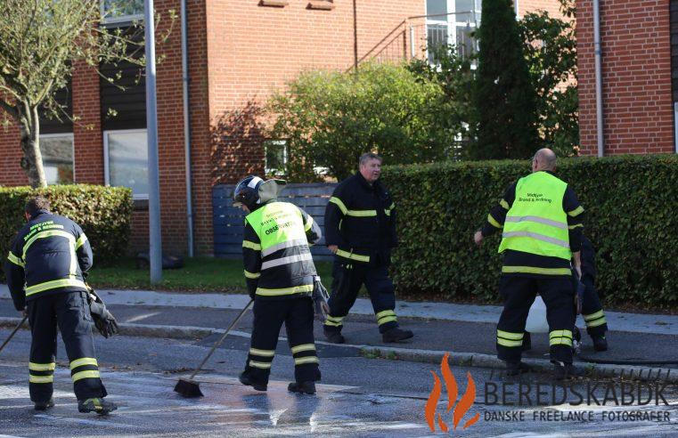 05/10-23 Væske spildt i Ørum – Brandvæsnet rykkede ud