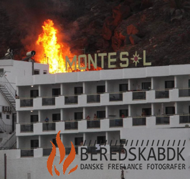 15/11-23 Voldsom hotelbrand på Gran Canaria