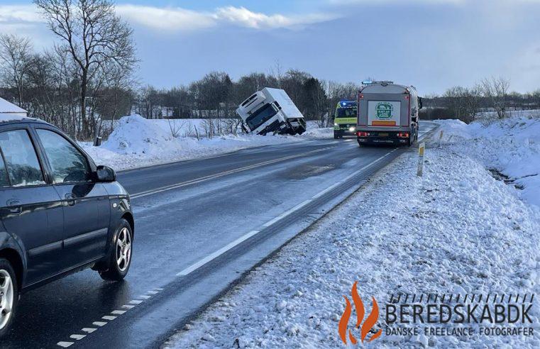 17/01-24 Lastbil forulykket ved Klovborg