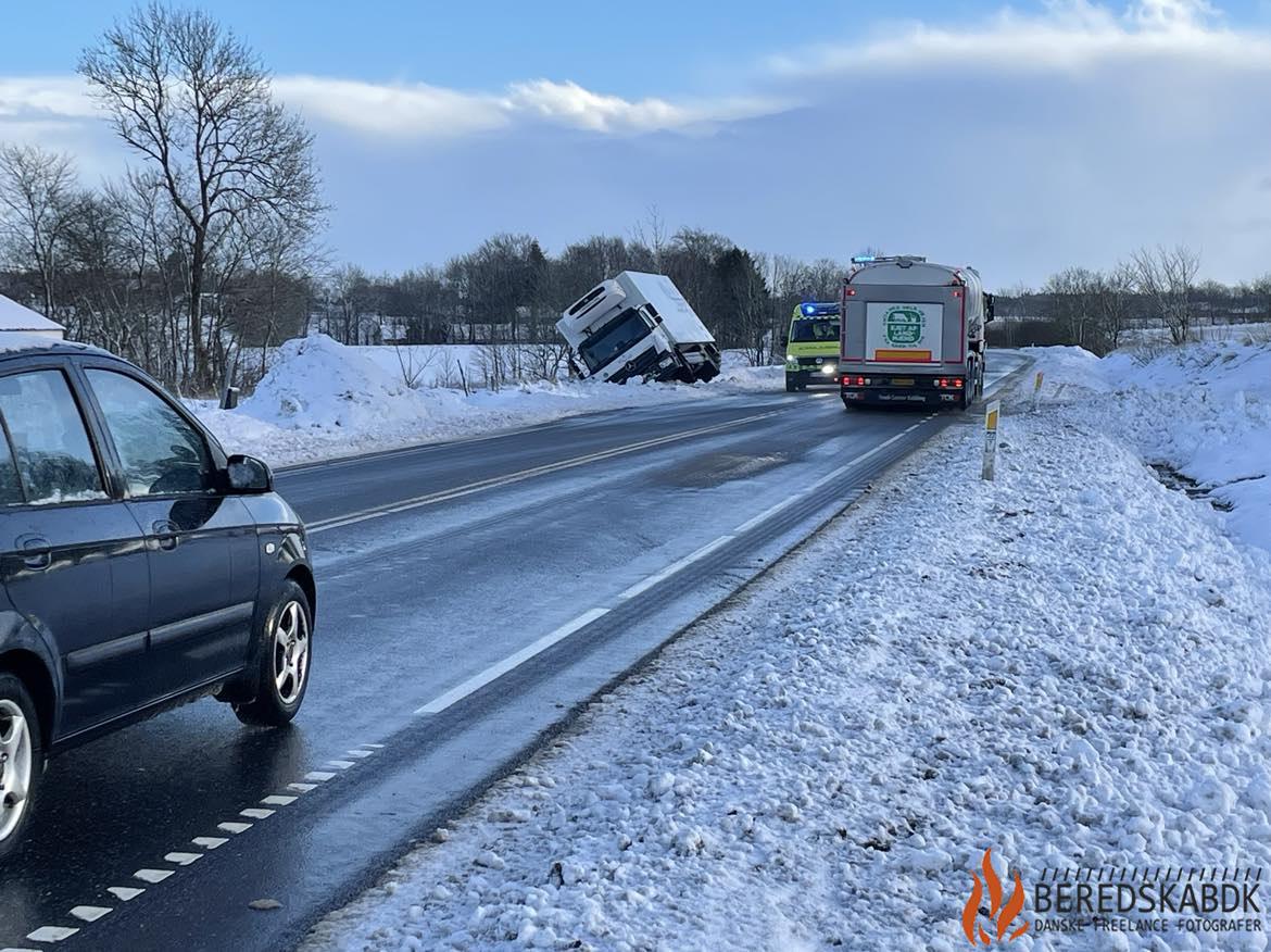 17/01-24 Lastbil forulykket ved Klovborg