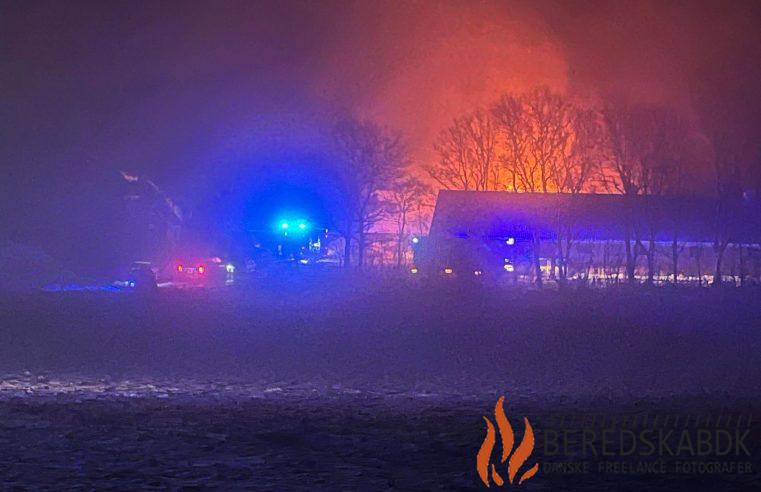 10/01-24 Større gårdbrand ved Lemming.
