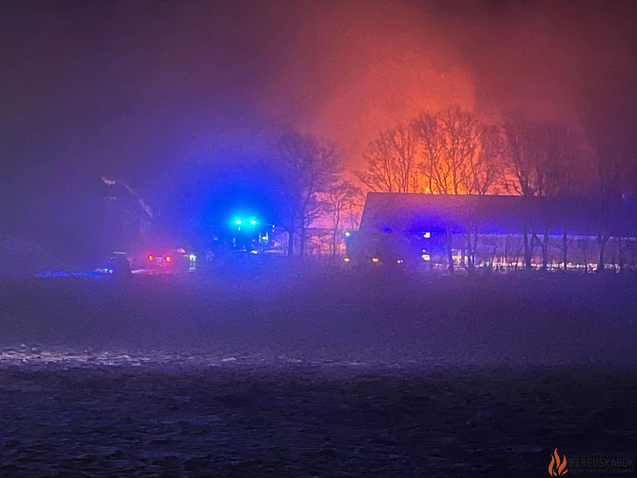 10/01-24 Større gårdbrand ved Lemming.