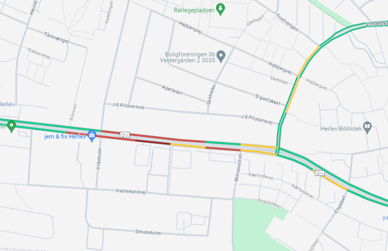 14/01-24 Trafikuheld på Herlev Hovedgade – Flere tilskadekomne