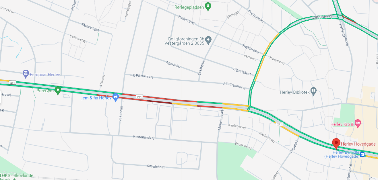 14/01-24 Trafikuheld på Herlev Hovedgade – Flere tilskadekomne