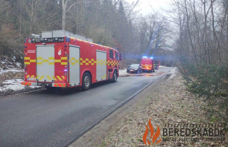 22-01-24 Brandvæsnet kaldt til bilbrand ved Sønder Vissing