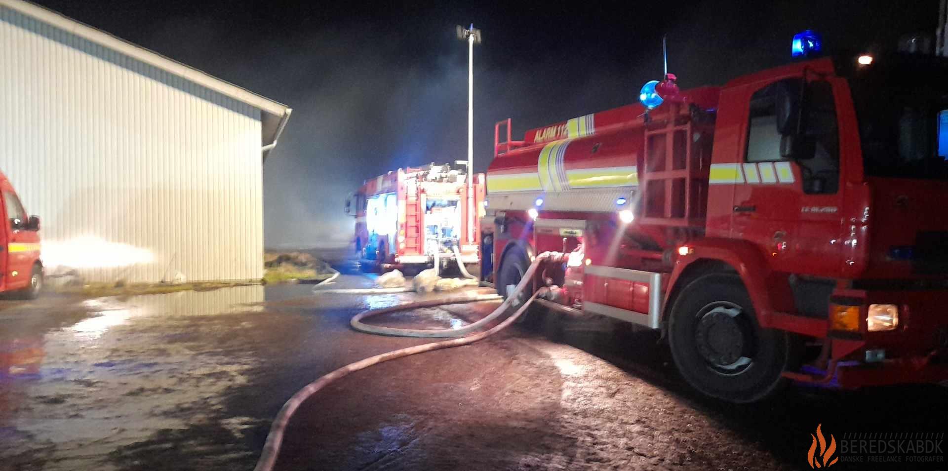 17-01-24 brand i en lade på Erslevvej i Hadsten