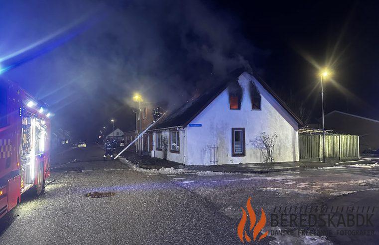 14-01-24 Person omkommet i forbindelse med brand i hus ved Sunds