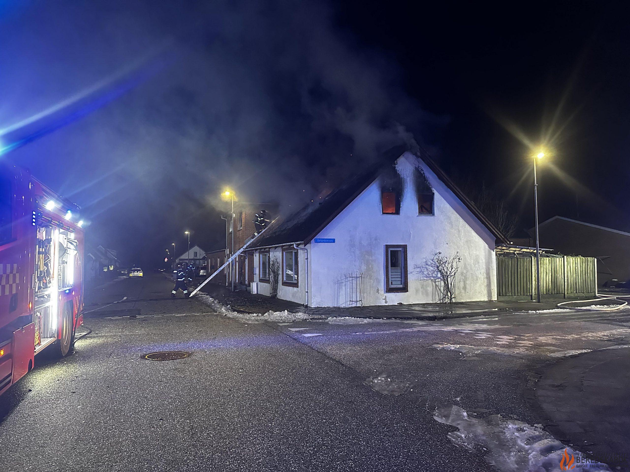 14-01-24 Person omkommet i forbindelse med brand i hus ved Sunds