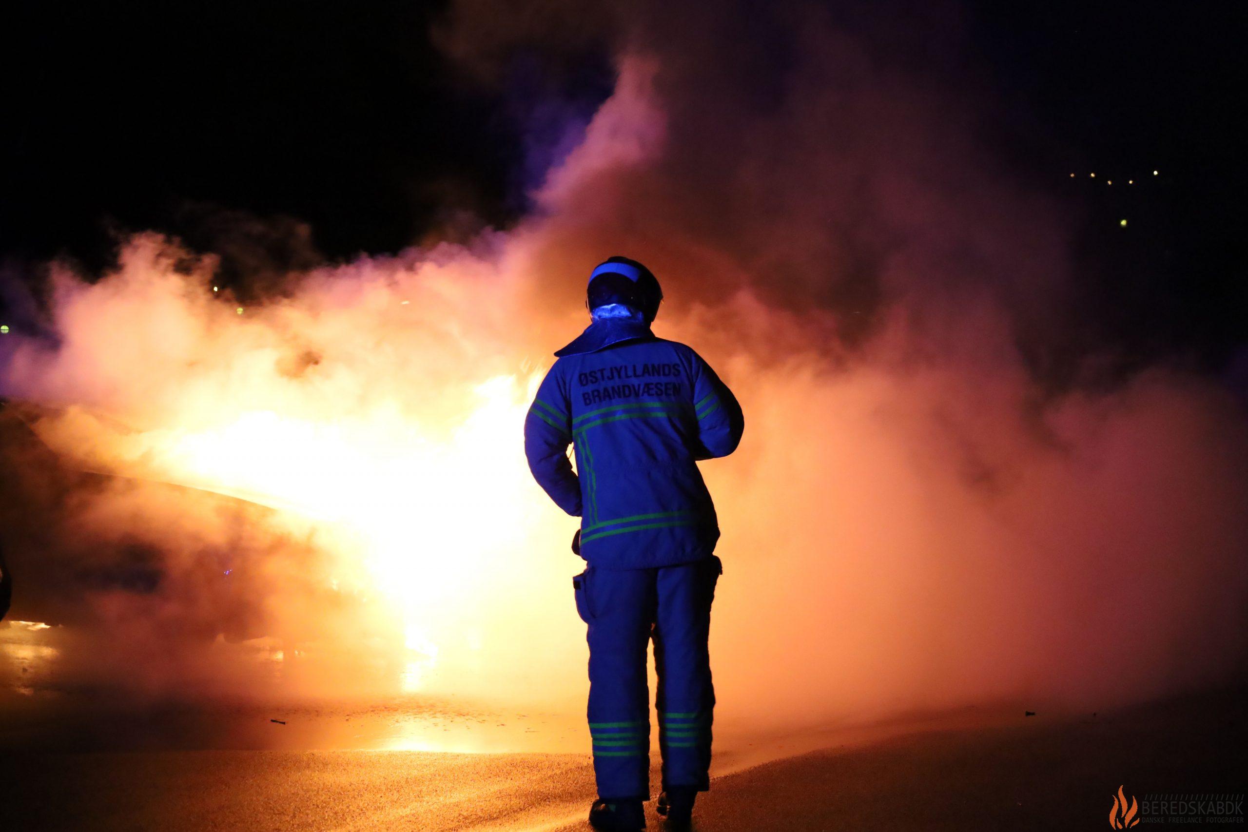 19/02-24  Brand i Bil på Rydevænget i Aarhus Vest