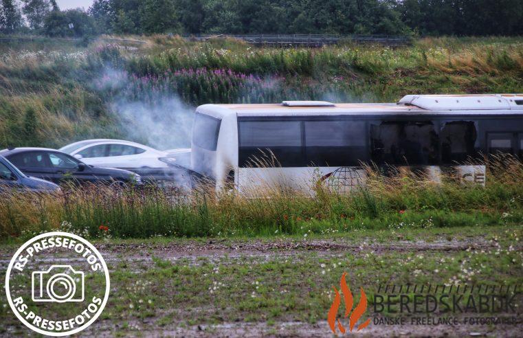 6/7-2024 Brand i bus på motorvejen