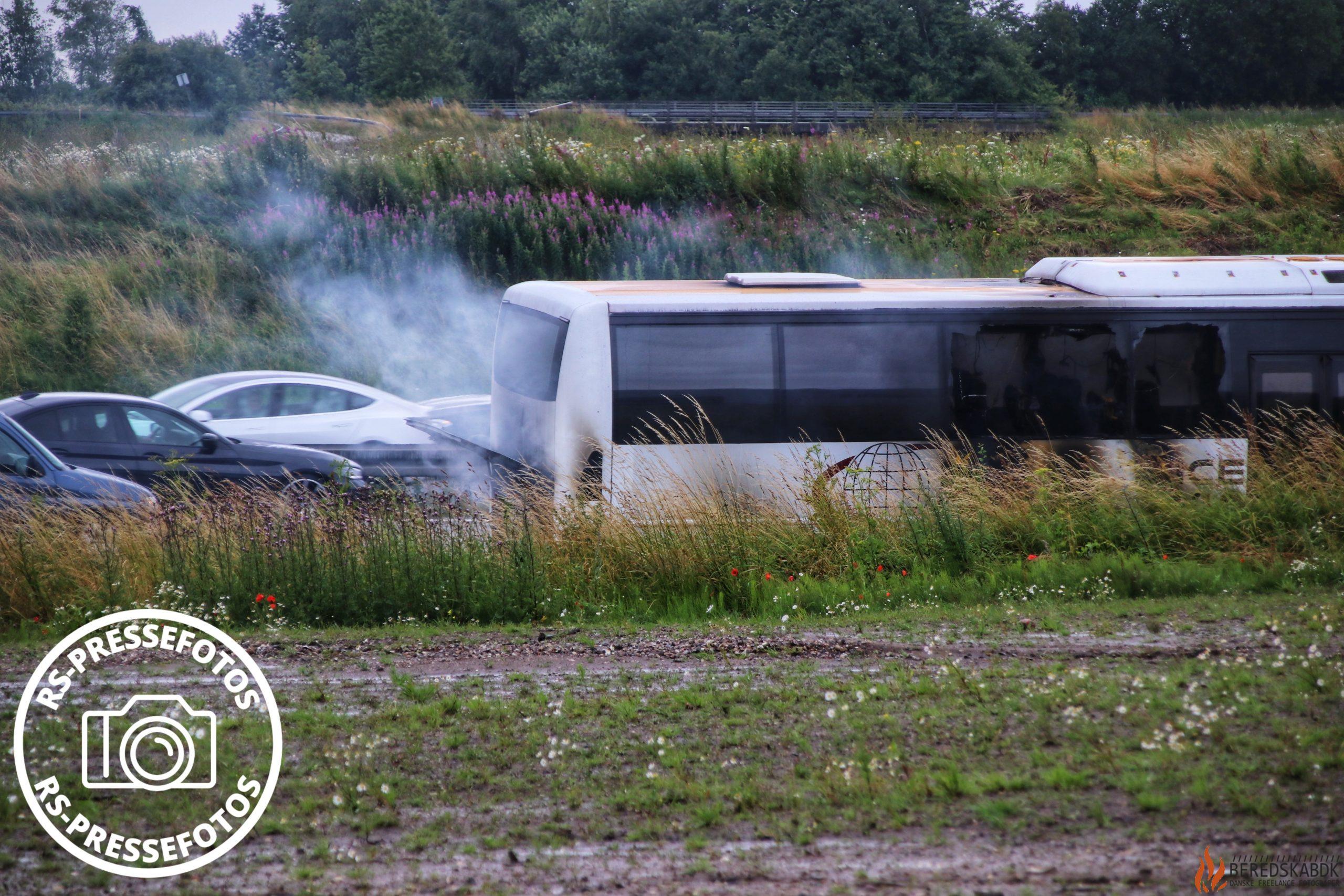 6/7-2024 Brand i bus på motorvejen