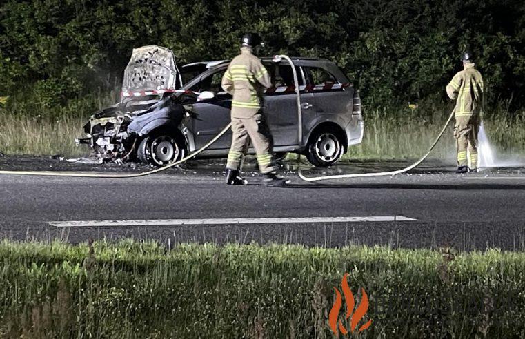 01/07-24 Horsens: Bilbrand på landevej