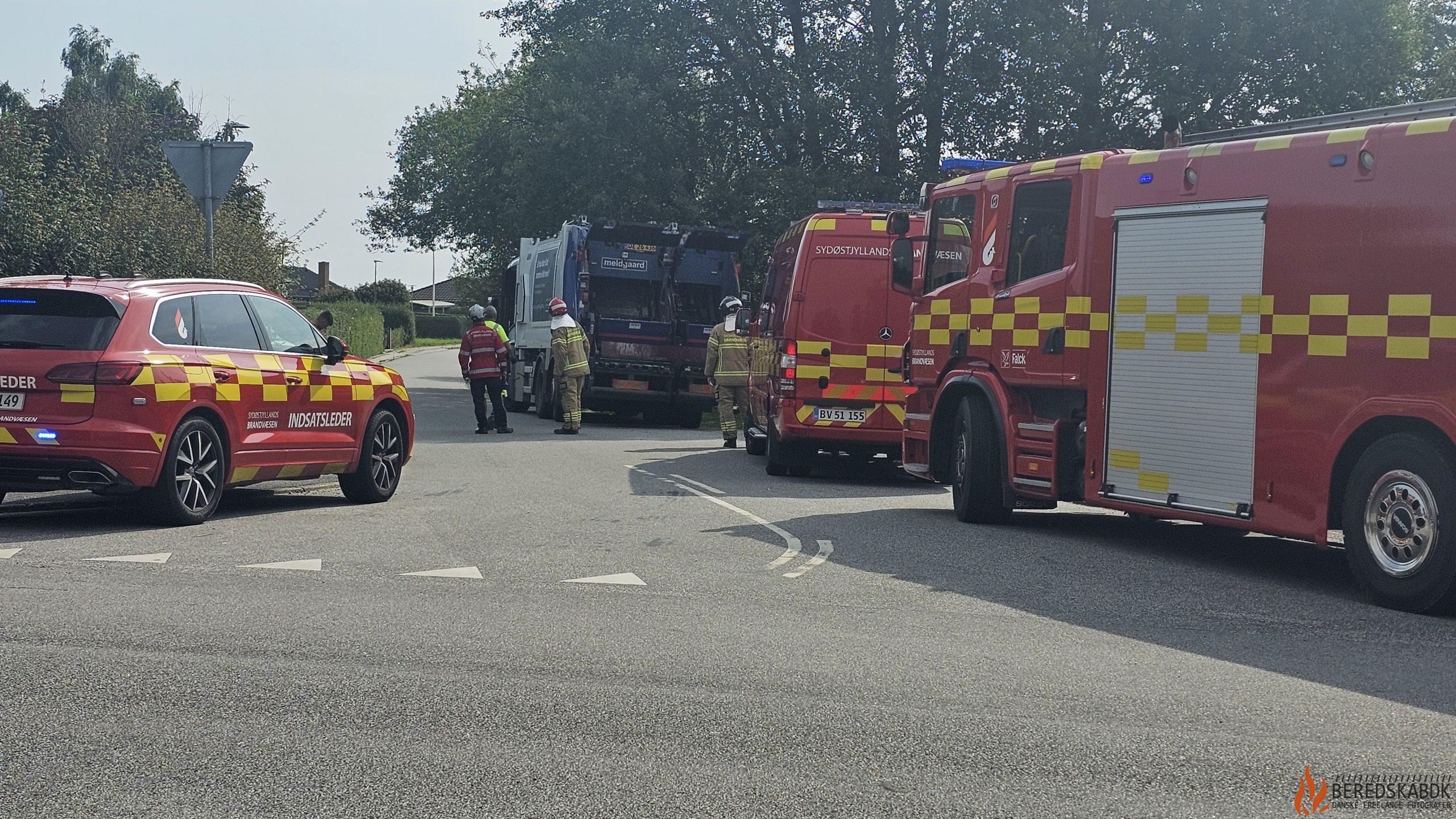 07/08-24 Brand i skraldebil i Nim ved Brædstrup