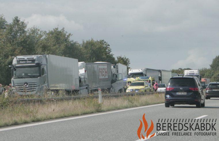 19/08-24 Randers: Flere ulykker på E45