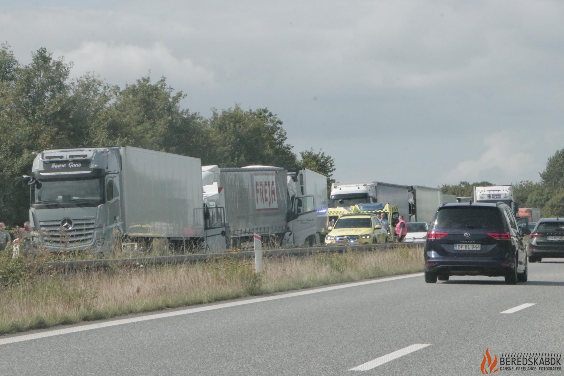 19/08-24 Randers: Flere ulykker på E45