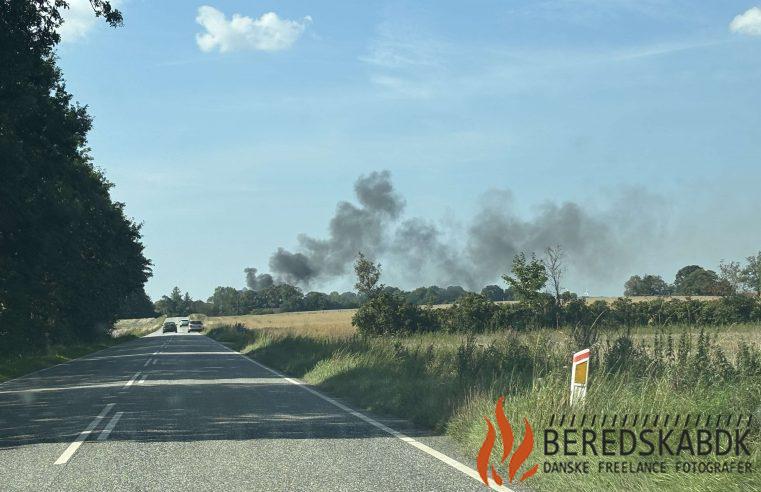 28/08-24 voldsom brand i Korning, 8700 Horsens