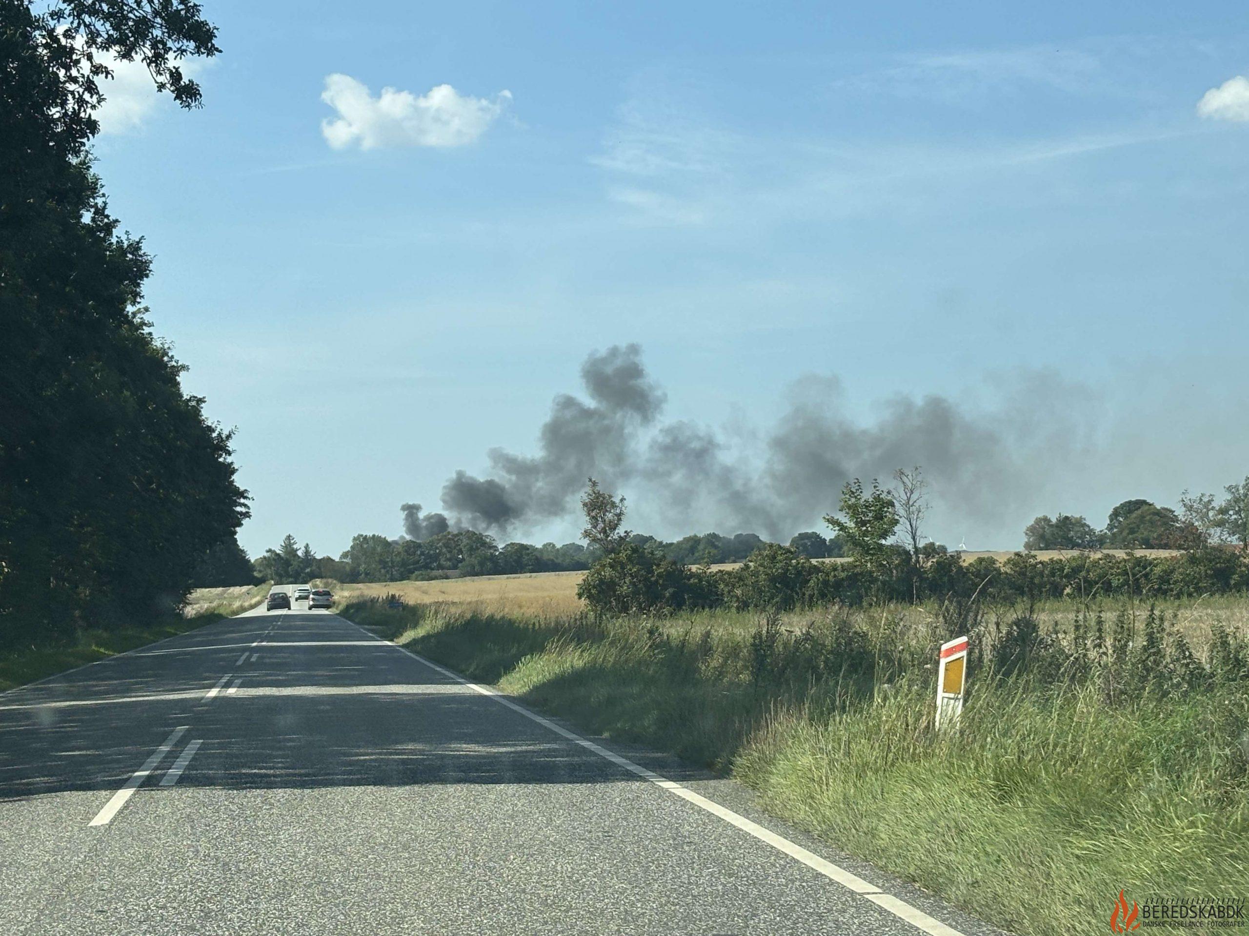 28/08-24 voldsom brand i Korning, 8700 Horsens