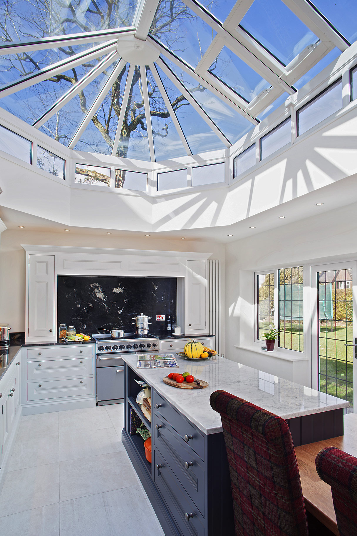 An Edwardian kitchen with a fusion of traditional and contemporary styling