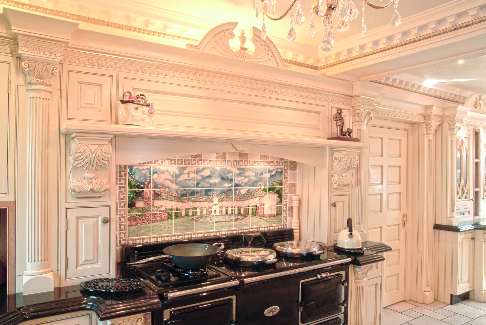 Knightsbridge Kitchen Bespoke Mantle in cream