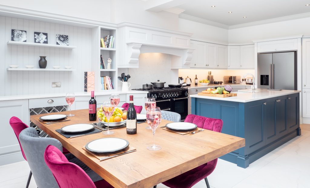 Georgian style kitchen with modern appliances