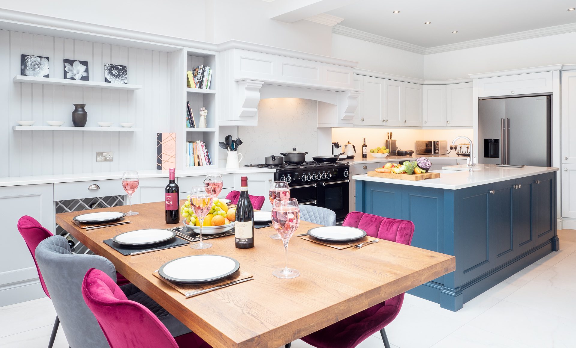 Georgian style kitchen with modern appliances