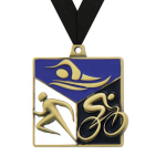 Duathltion and Triathlon medals
