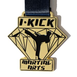 100 70mm x 3mm Custom Martial Arts Medals Full Colour Enamel