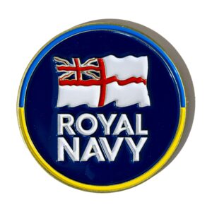 1000 50mm x 3mm Custom Navy Coins Full Colour Enamel
