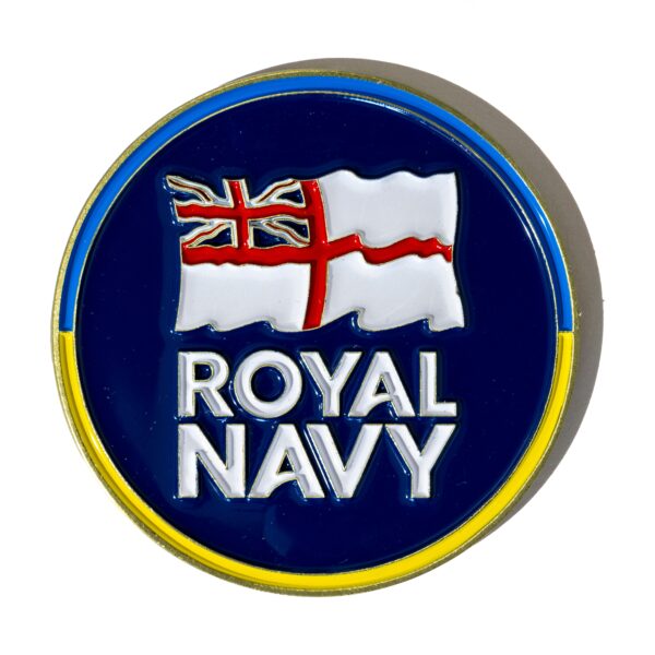 200 40mm x 3mm Custom Navy Coins Full Colour Enamel