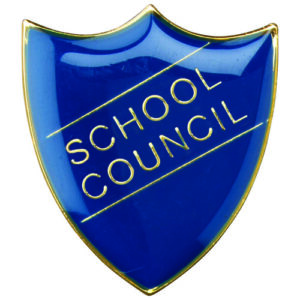 SCHOOL SHIELD BADGE (SCHOOL COUNCIL) GREEN - 1.25in