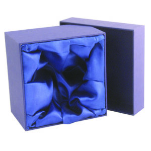 BLUE PRESENTATION BOX FITS 2 WHISKEY - 220 X 100 X 95mm